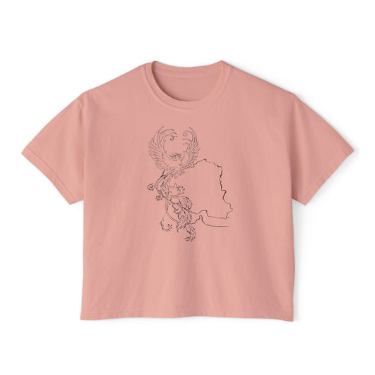 Simorgh and Iran Women's Boxy T-shirt
